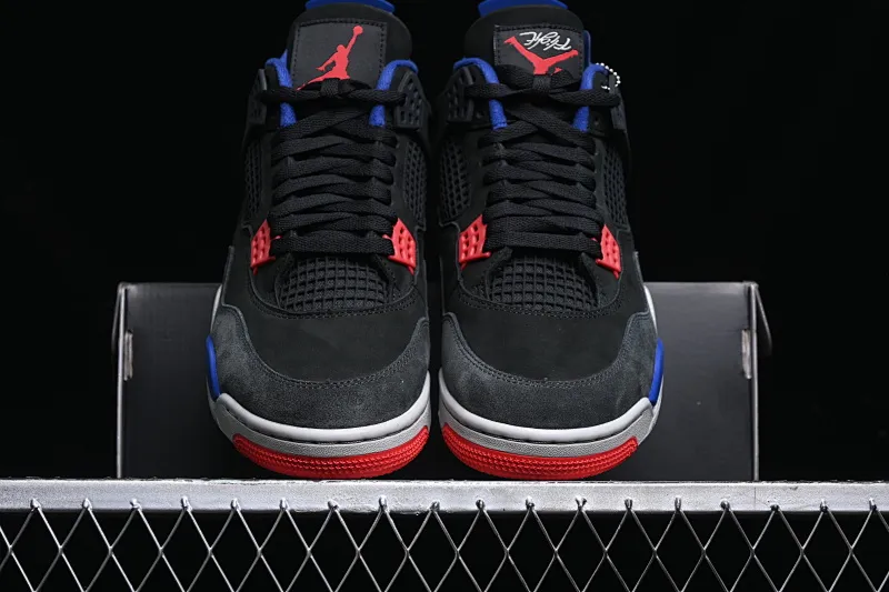 All categories Air Jordan Jordan series basketball shoes Air Jordan 4 GX foreign trade version Air Jordan 4 Retro "Lase" AJ4 Joe 4 black gray blue color FV5029-003